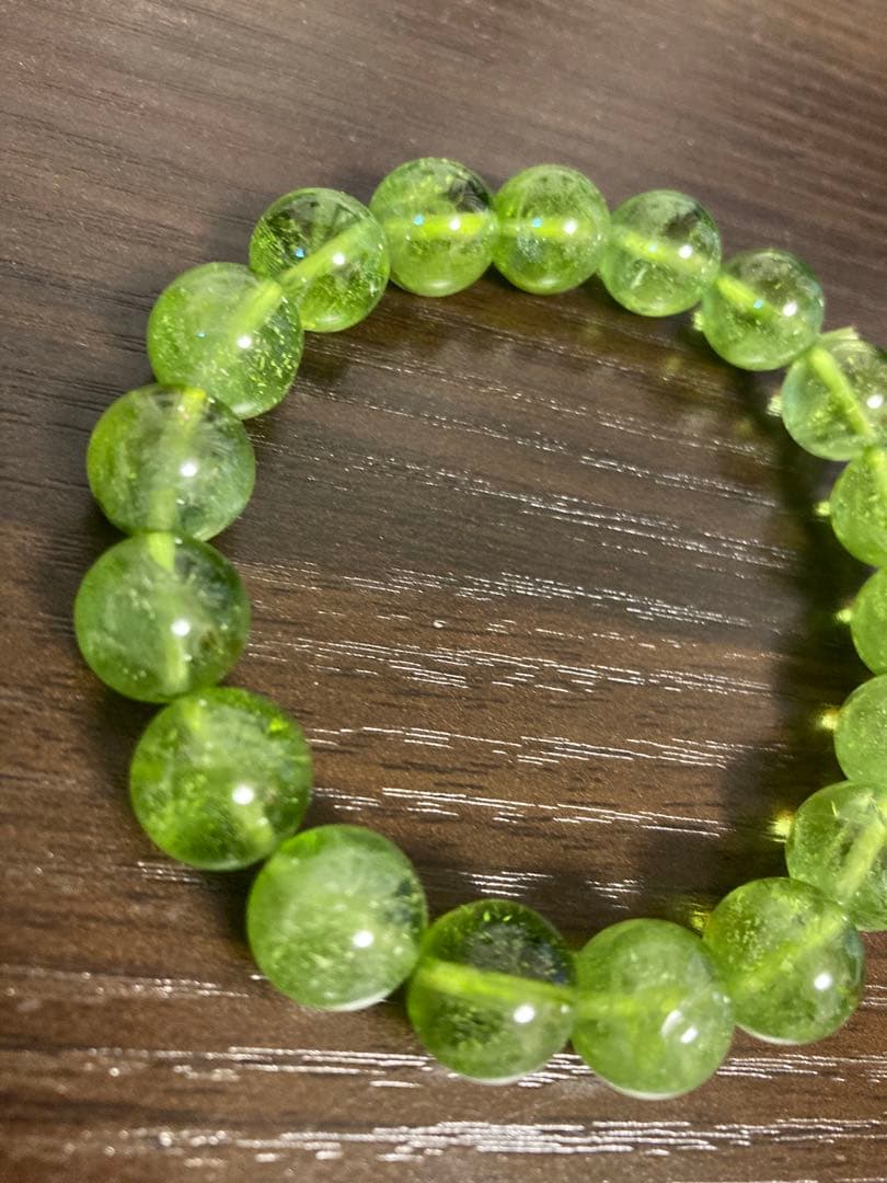 【高透明度】ペリドット ブレスレット 10〜11mm アフガニスタン産