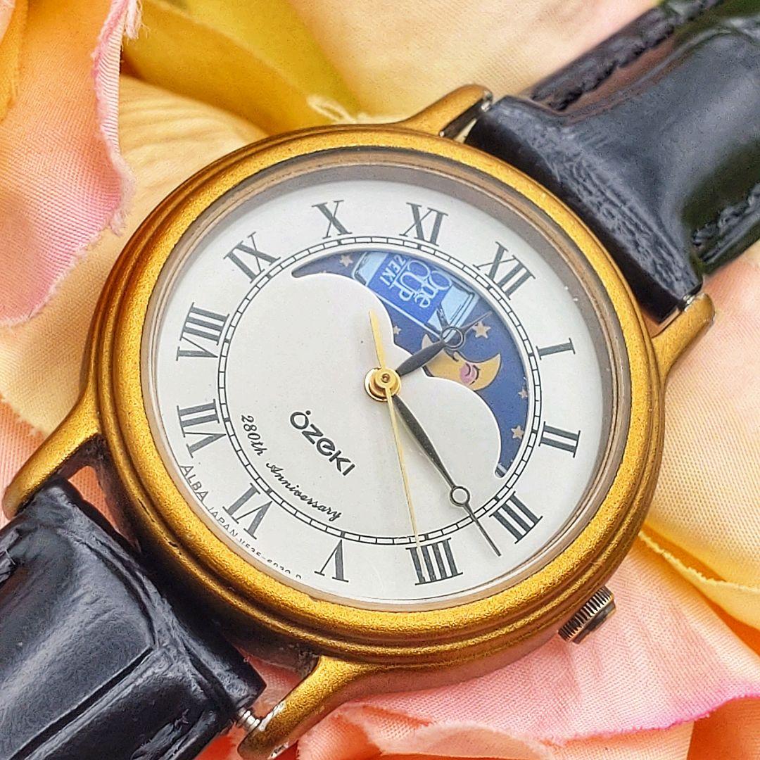 280周年限定 OZEKI SEIKO　コラボ腕時計　 ムーンフェイズ稼働品