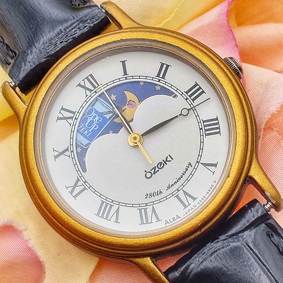 280周年限定 OZEKI SEIKO　コラボ腕時計　 ムーンフェイズ稼働品