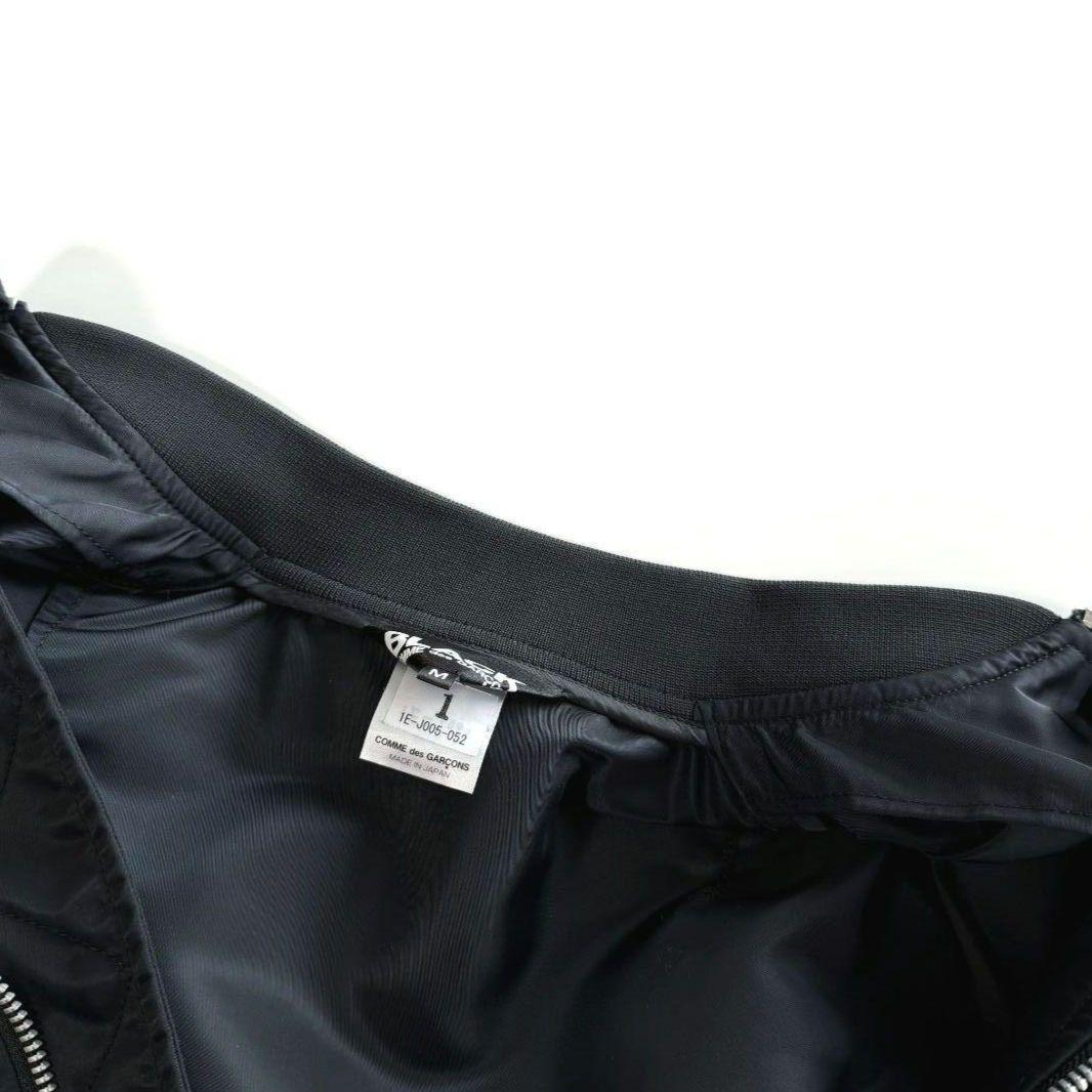 【極美品】ブラックコムデギャルソン MA-1 ドッキング ジャケット M 黒