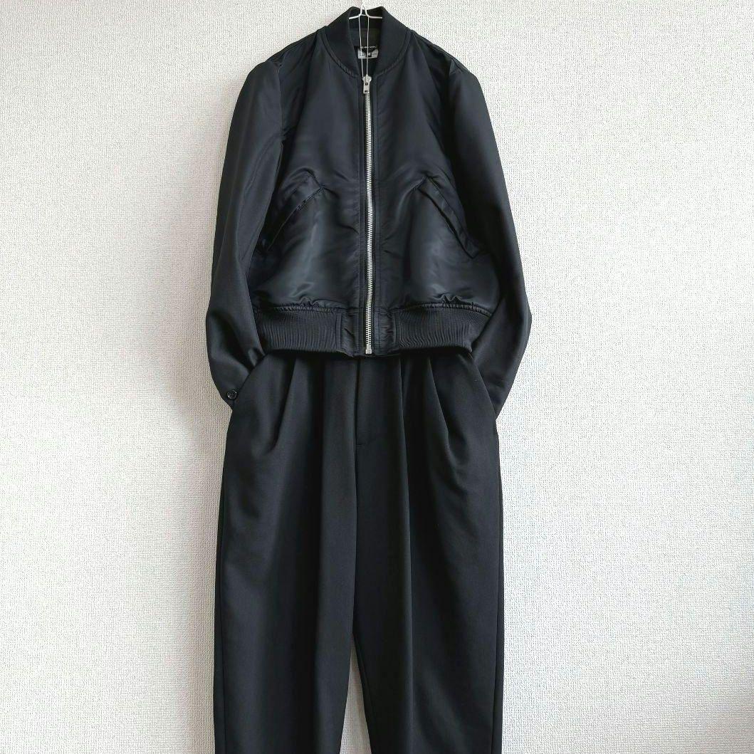 【極美品】ブラックコムデギャルソン MA-1 ドッキング ジャケット M 黒