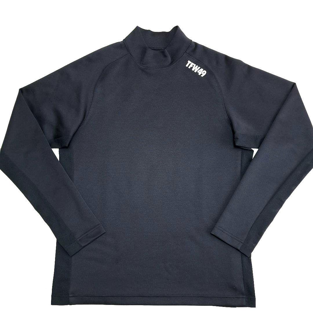 TFW49 メンズ ゴルフ 長袖モックネック ブラック size M 【美品】