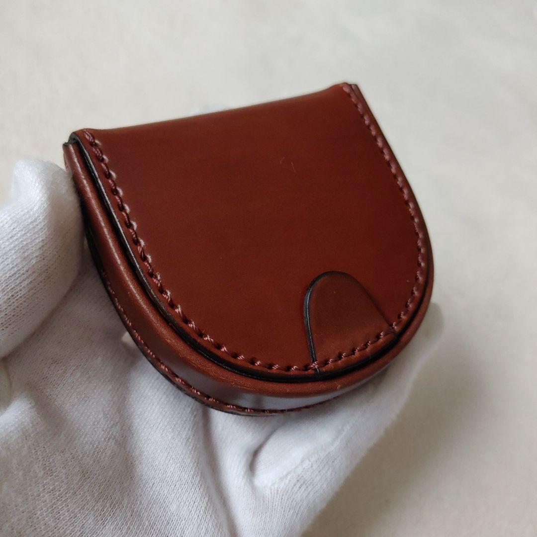 Flathorityシェルコードバン　ホーウィンシェルコードバン馬蹄型小銭入れ