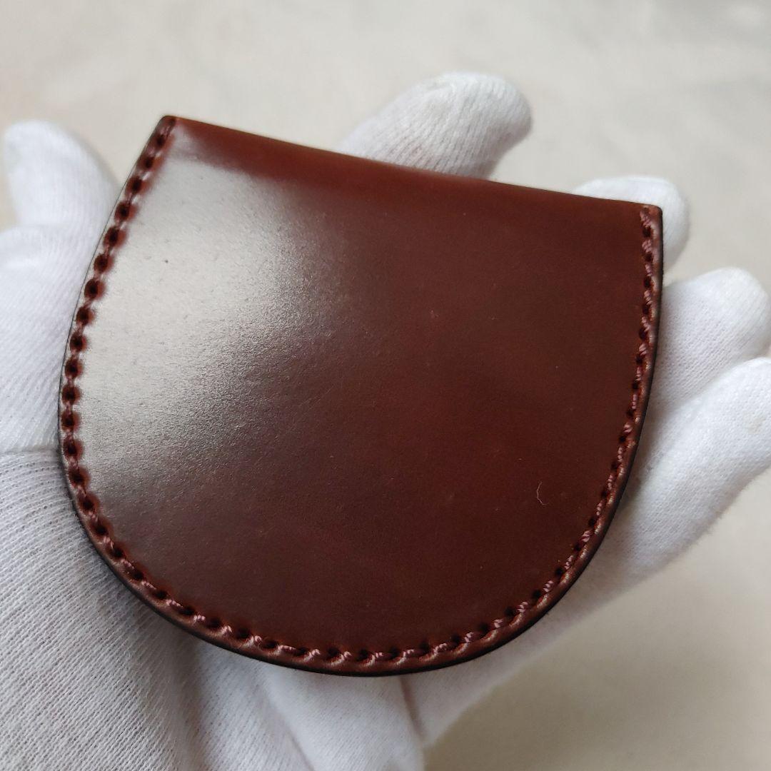 Flathorityシェルコードバン　ホーウィンシェルコードバン馬蹄型小銭入れ