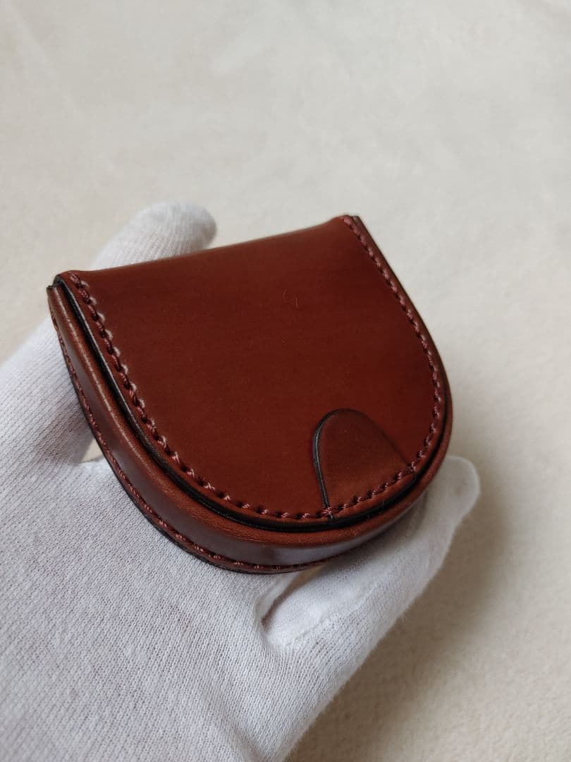 Flathorityシェルコードバン　ホーウィンシェルコードバン馬蹄型小銭入れ