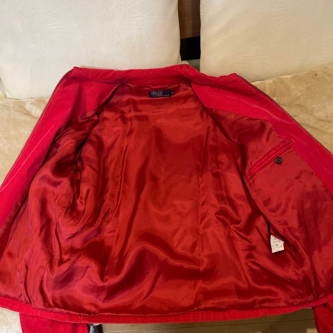 ◯ポロ・ラルフ・ローレン 赤 コーデュロイ スウィングトップ