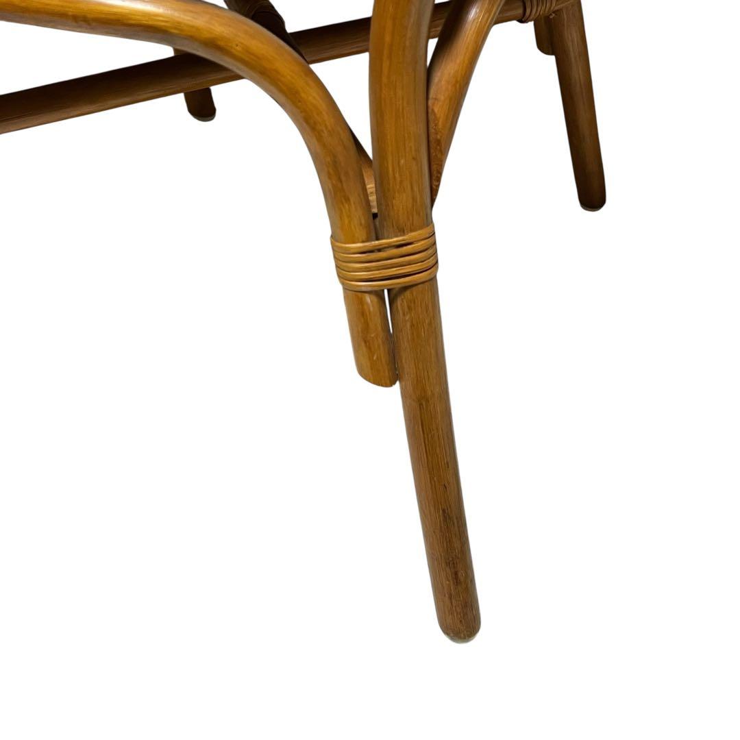 アジアンテイスト　籐　ラタン　ロイドルームチェア 肘掛け　肘置き　1人用チェア