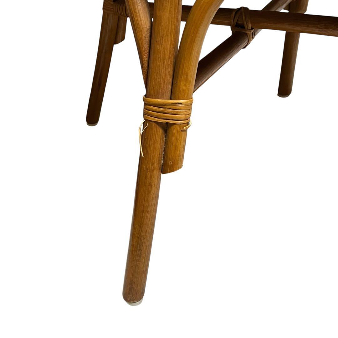 アジアンテイスト　籐　ラタン　ロイドルームチェア 肘掛け　肘置き　1人用チェア