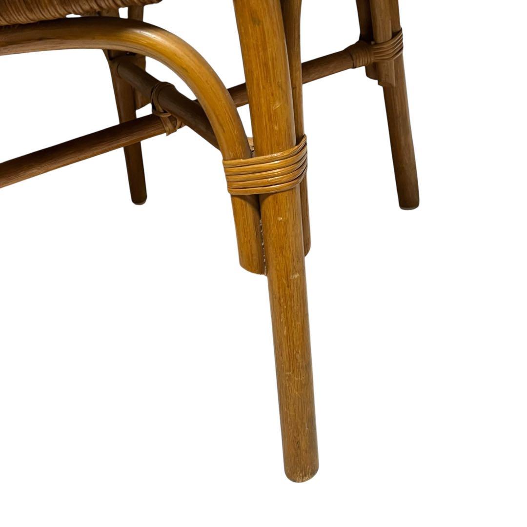 アジアンテイスト　籐　ラタン　ロイドルームチェア 肘掛け　肘置き　1人用チェア