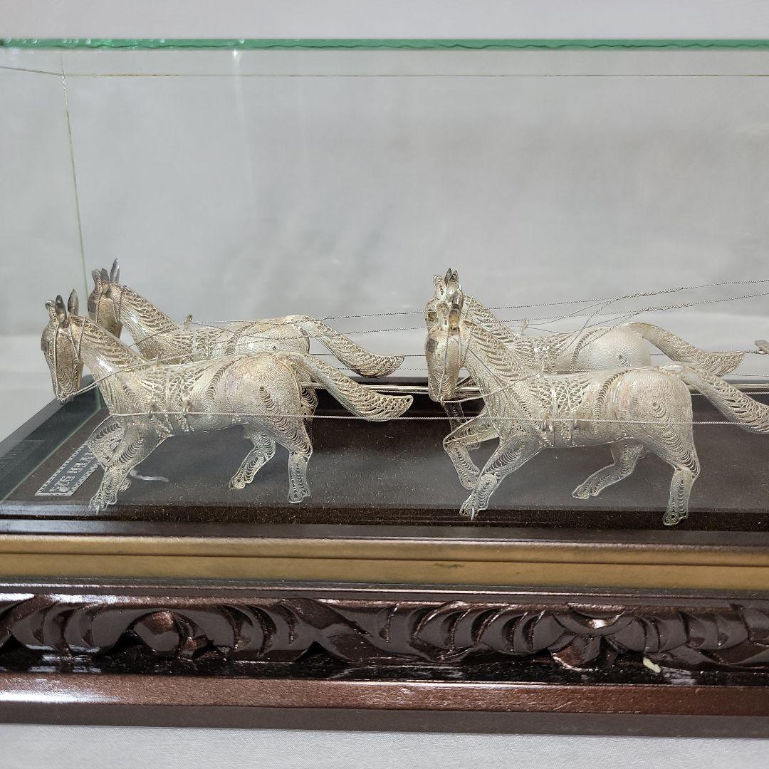 《伝統工芸品》銀線細工　馬車