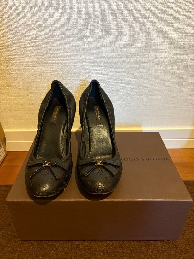 Louis Vuitton ブラック ハイヒール　7ハーフ