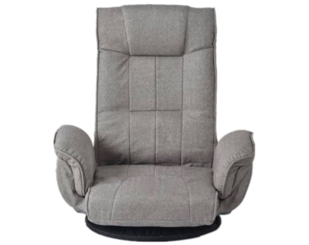 座椅子 回転式 ハイバック 回転式座椅子 リクライニング ひじ掛け付　折りたたみ