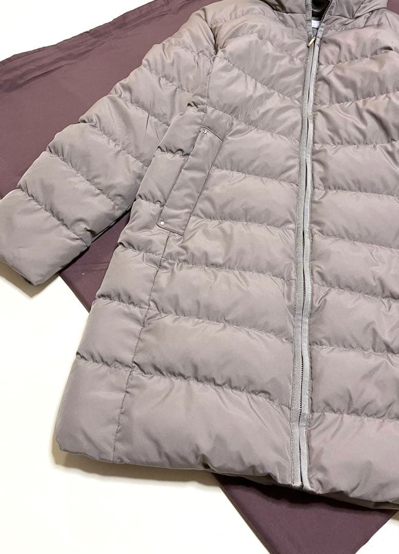 エニィスィス　ダウンコート　フォックスファー　ロングコート　Aライン　美品