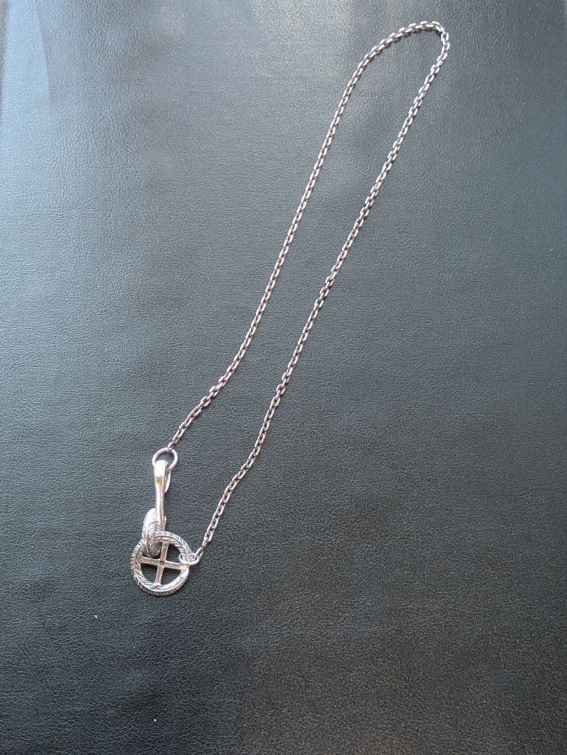 SAAD サードシルバーチェーン フェザーホイール フック ネックレス 44cm