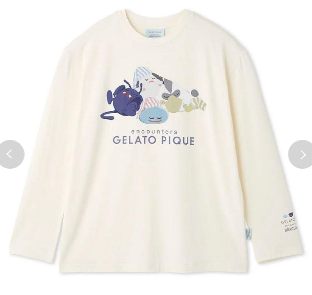 新品 ジェラートピケ ドラゴンクエストスリーピングモンスター ワンポイントロンT