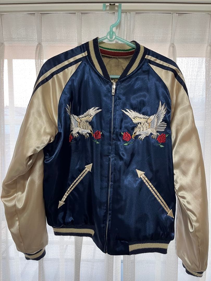 テーラー東洋　スカジャン　虎✖️鷲　S