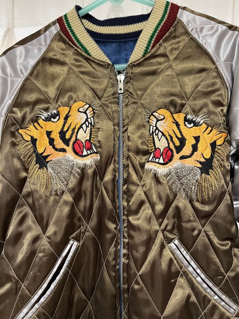 テーラー東洋　スカジャン　虎✖️鷲　S