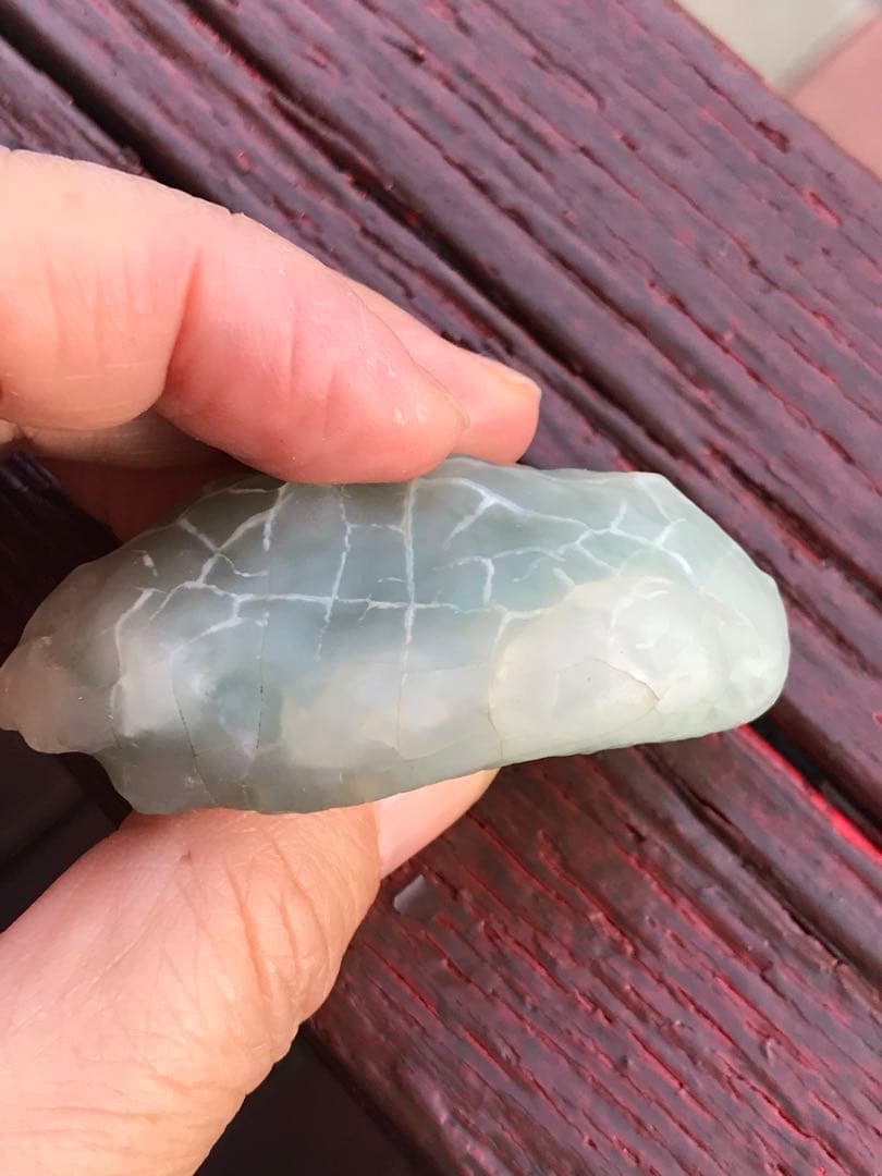 ゴビ石−1416 ゴビ瑪瑙　原石　緑