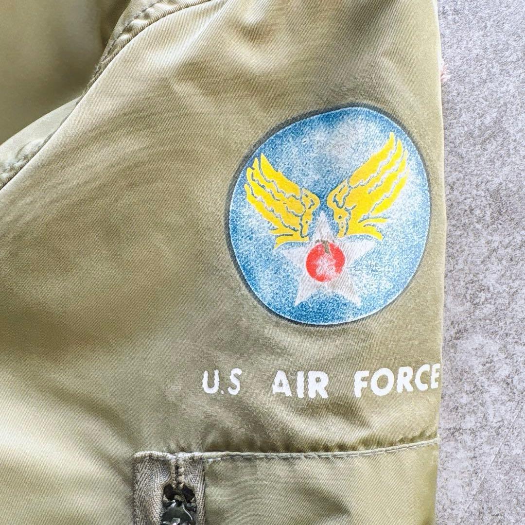 70s USAF 実物 MA-1 フライトジャケット EMAR ZIP 40