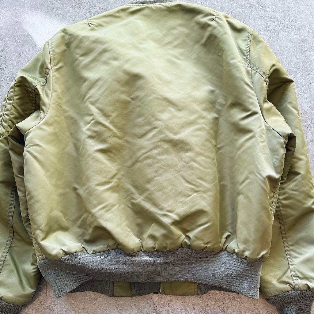 70s USAF 実物 MA-1 フライトジャケット EMAR ZIP 40