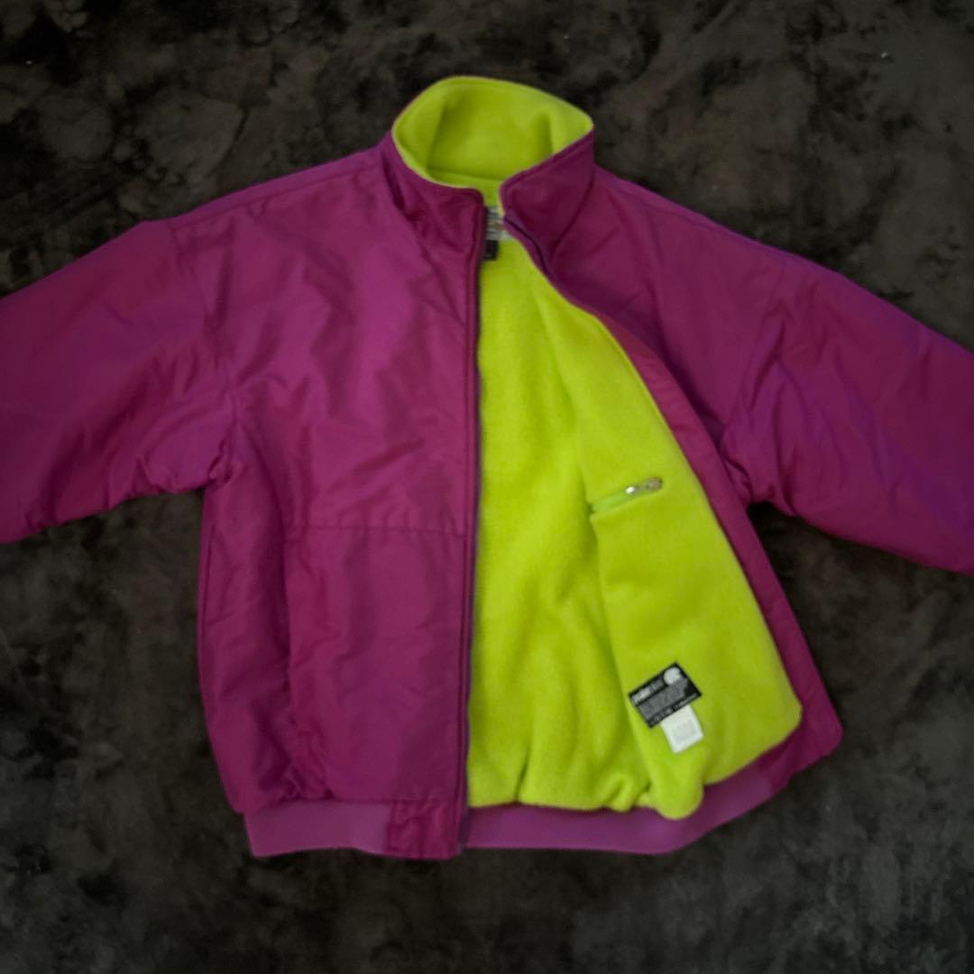 オールド モンベル サイズL ジャケット 80s ヴィンテージ フリース 蛍光