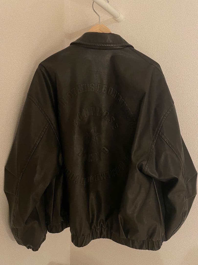 converse tokyo フェイクレザージャケット