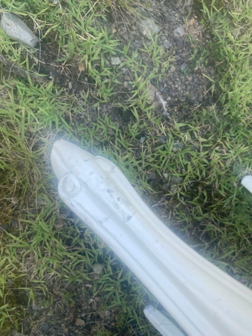 グレー　ホワイト　猫脚　ロココ調　アンティーク調布張りダイニングチェア