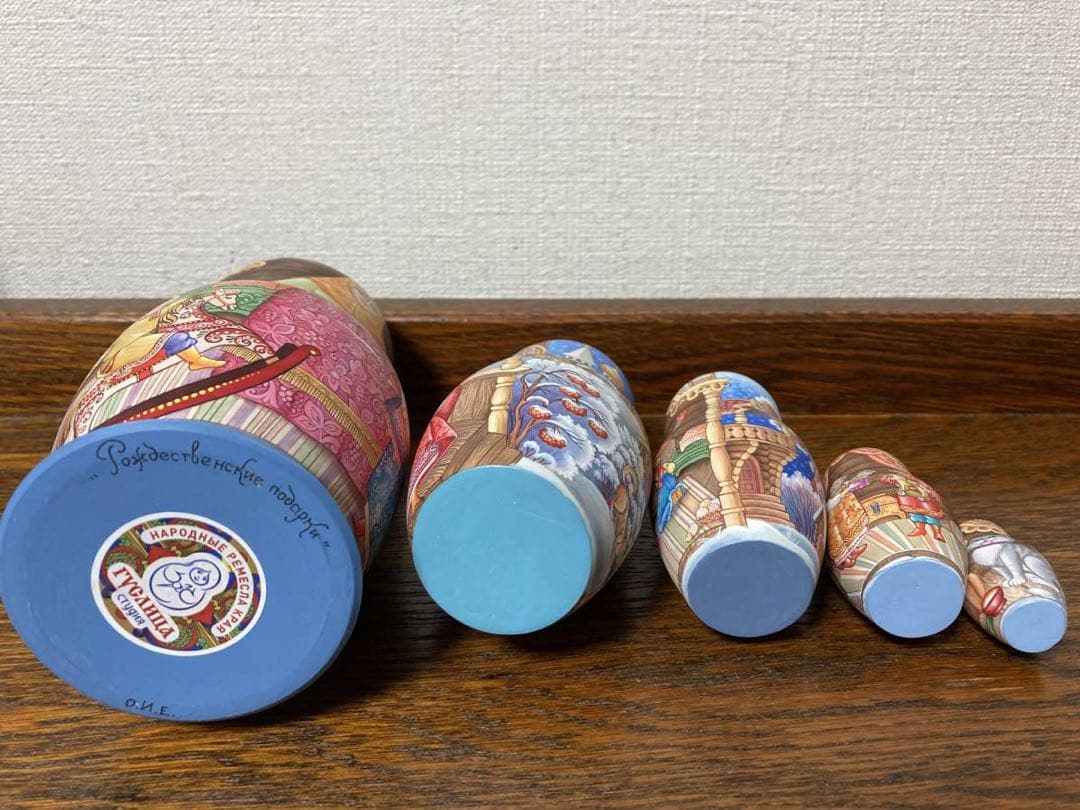 ロシア雑貨☆Icon マトリョーシカ(5P)クリスマスプレゼント