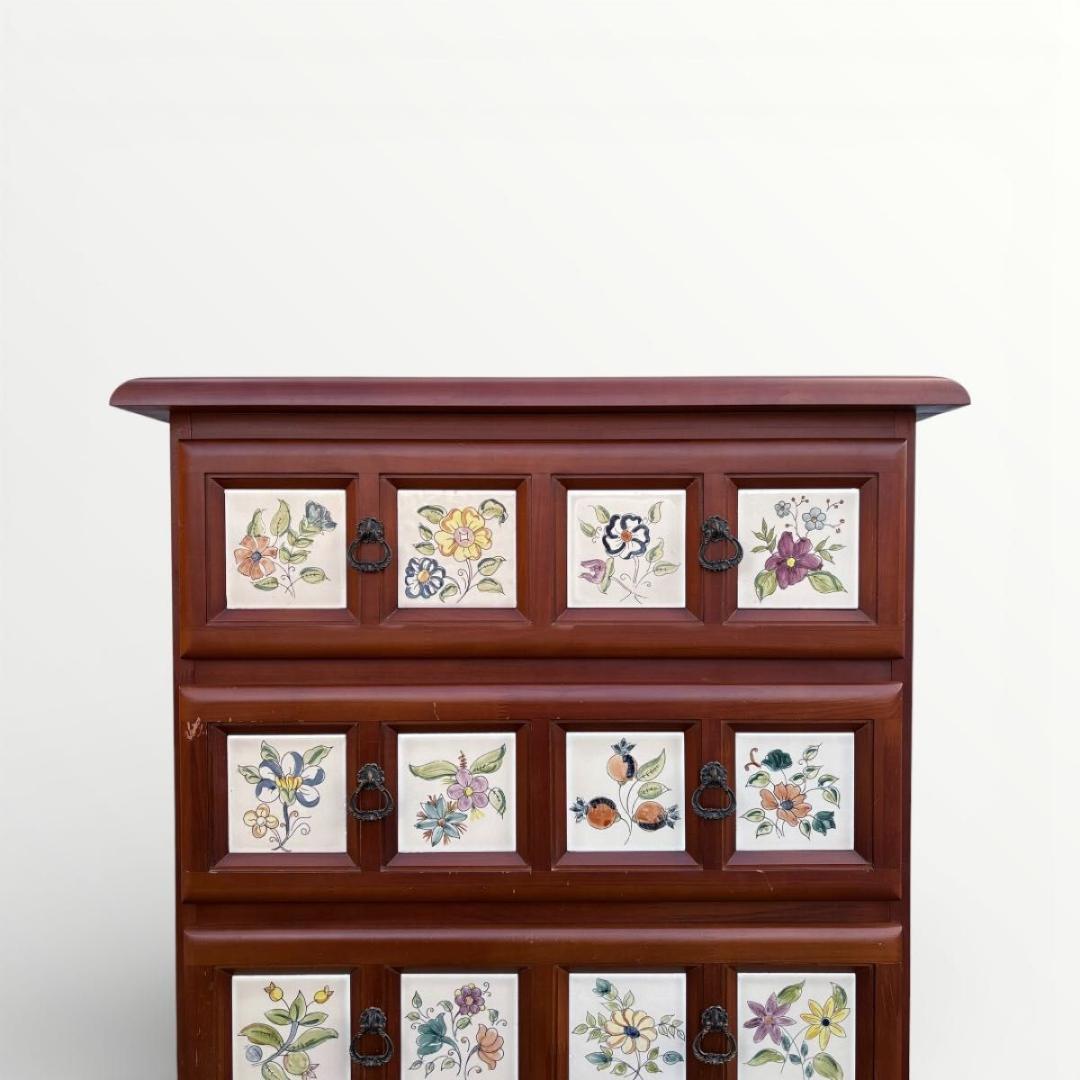 ACTUS アクタス バレンシア チェスト タイル スペイン 天然木 廃盤