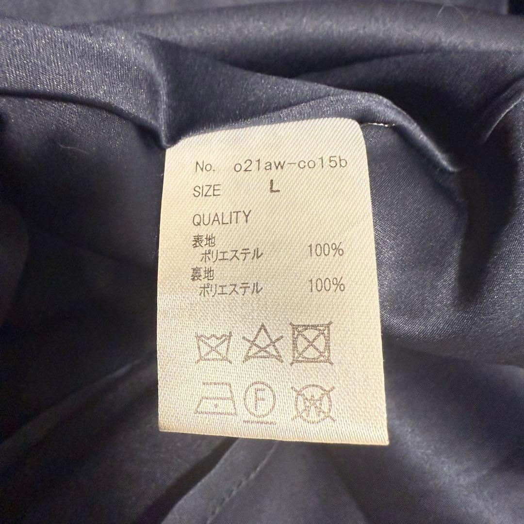 【極美品✨】JENNE ジェンヌ エレガントカラー フレアコート L ブラック