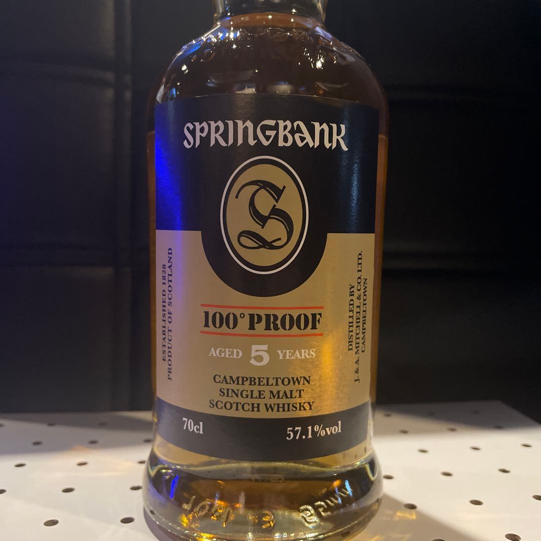 SPRINGBANK 100°PROOF 5年