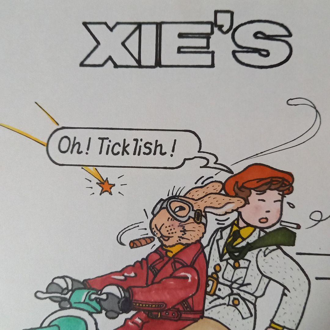 鴨沢祐仁先生　直筆イラスト色紙　レア当時物　図柄クシー君とレプス君