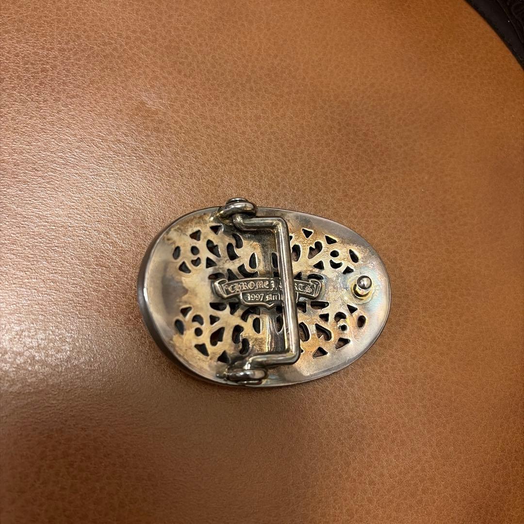 CHROME HEARTS クラシックオーバルクロスバックルベルト 1.0