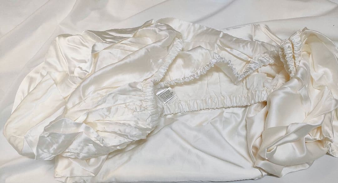 シルク100%　 ボックスシーツ　ダブル