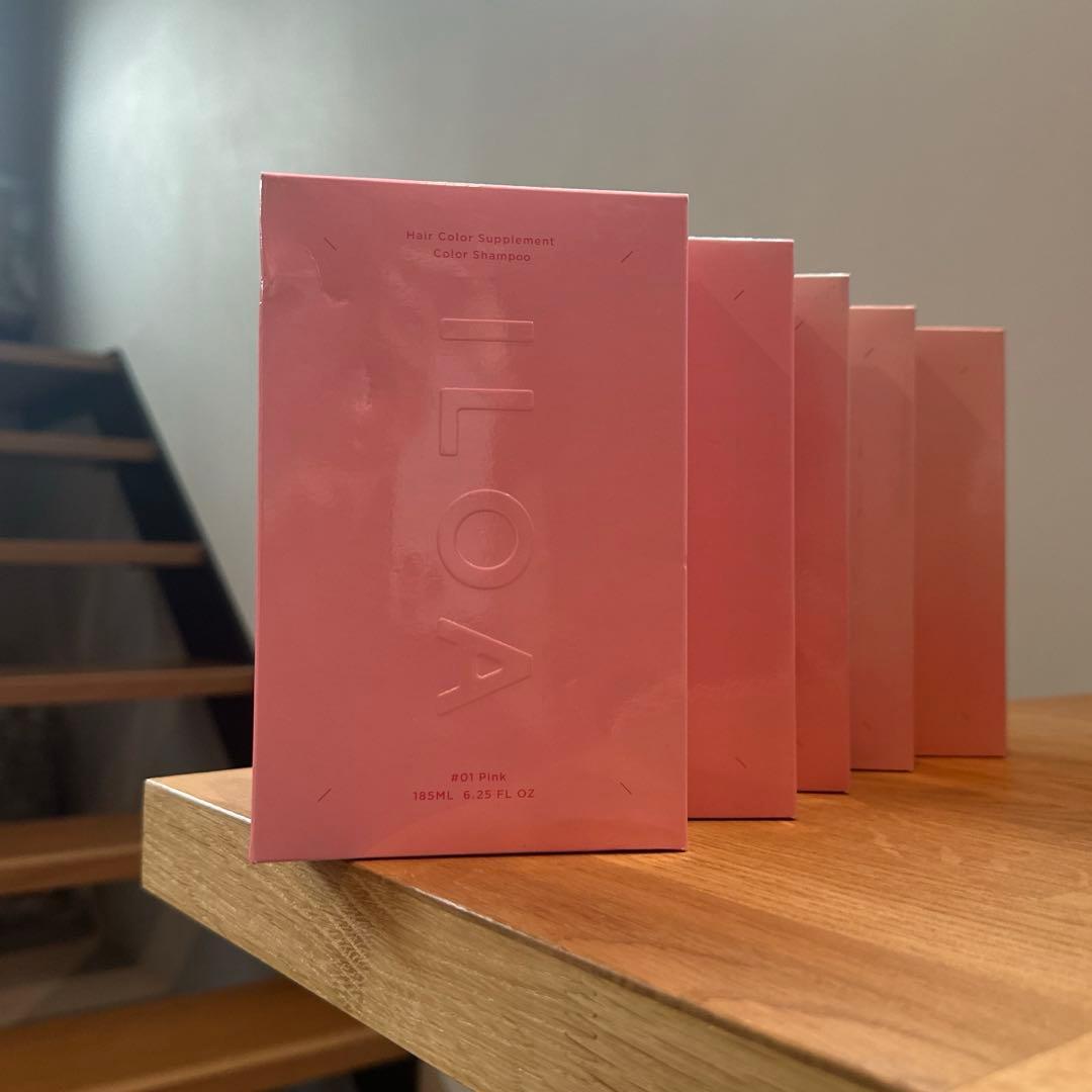 【ILOA】イロア カラーシャンプー ピンク 185ml × 5箱