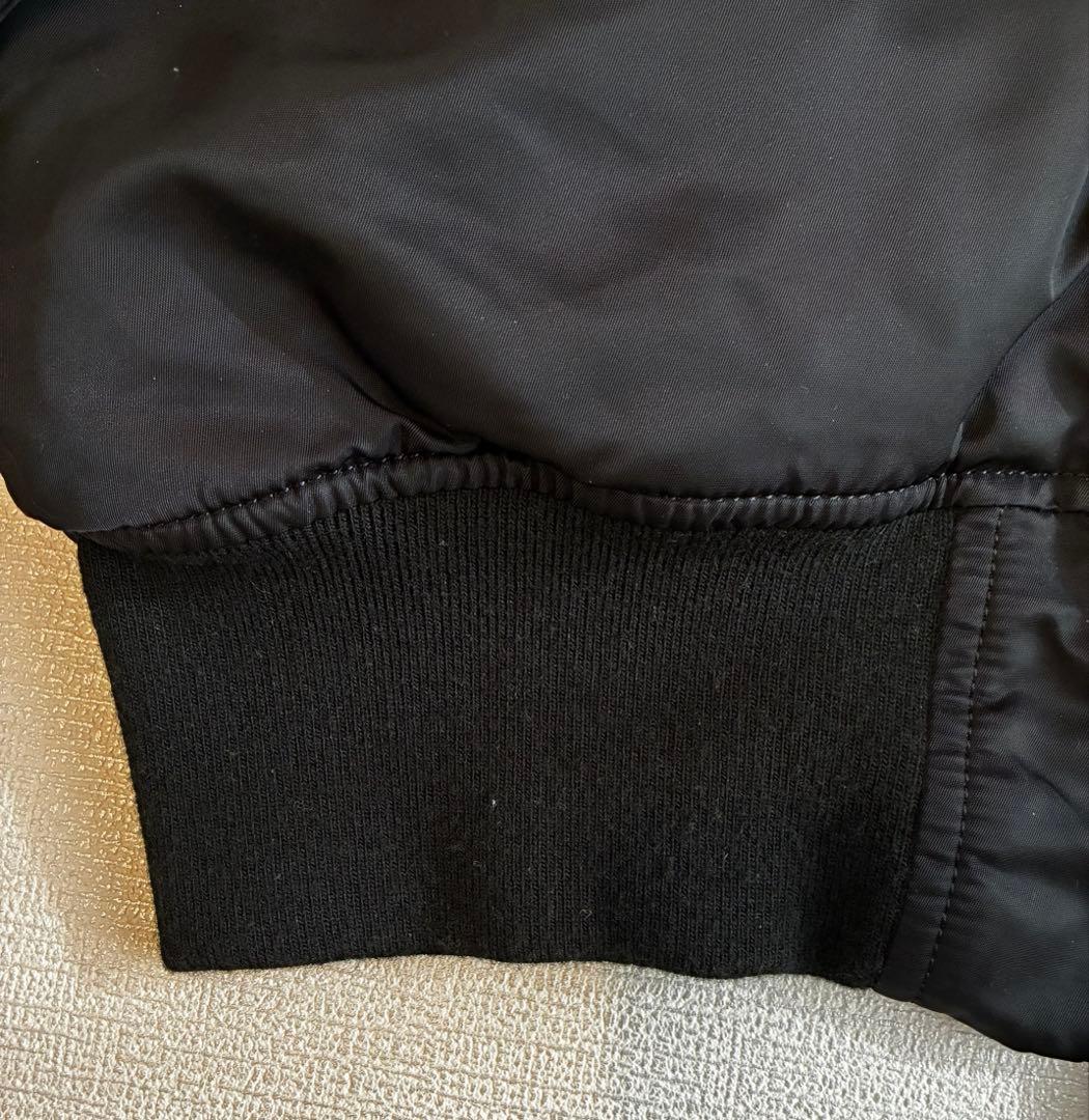 ALPHA アルファ MA-1 フライトジャケット ブラック 黒 XL