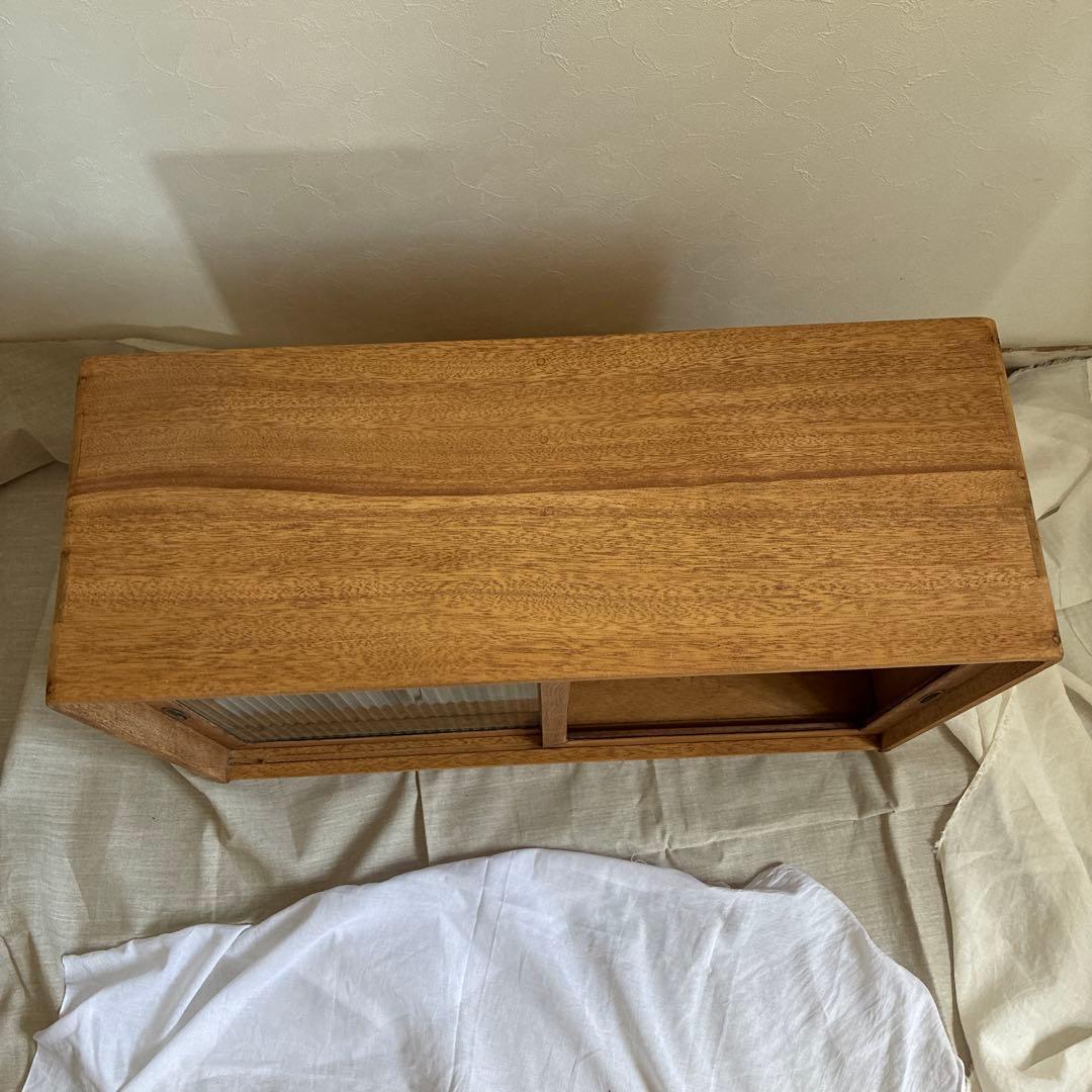 アンティーク　モールガラスケース棚