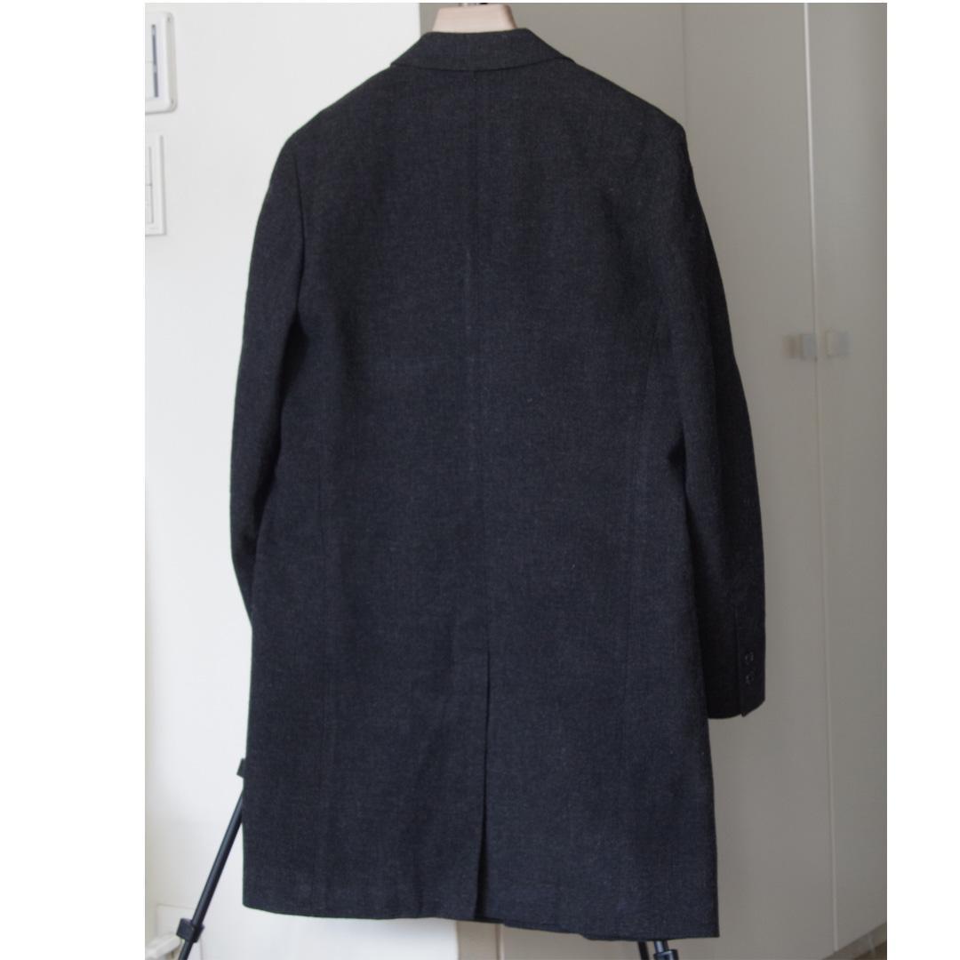 マーガレットハウエル　フォックスブラザーズ　チェスターコート　グレー　L