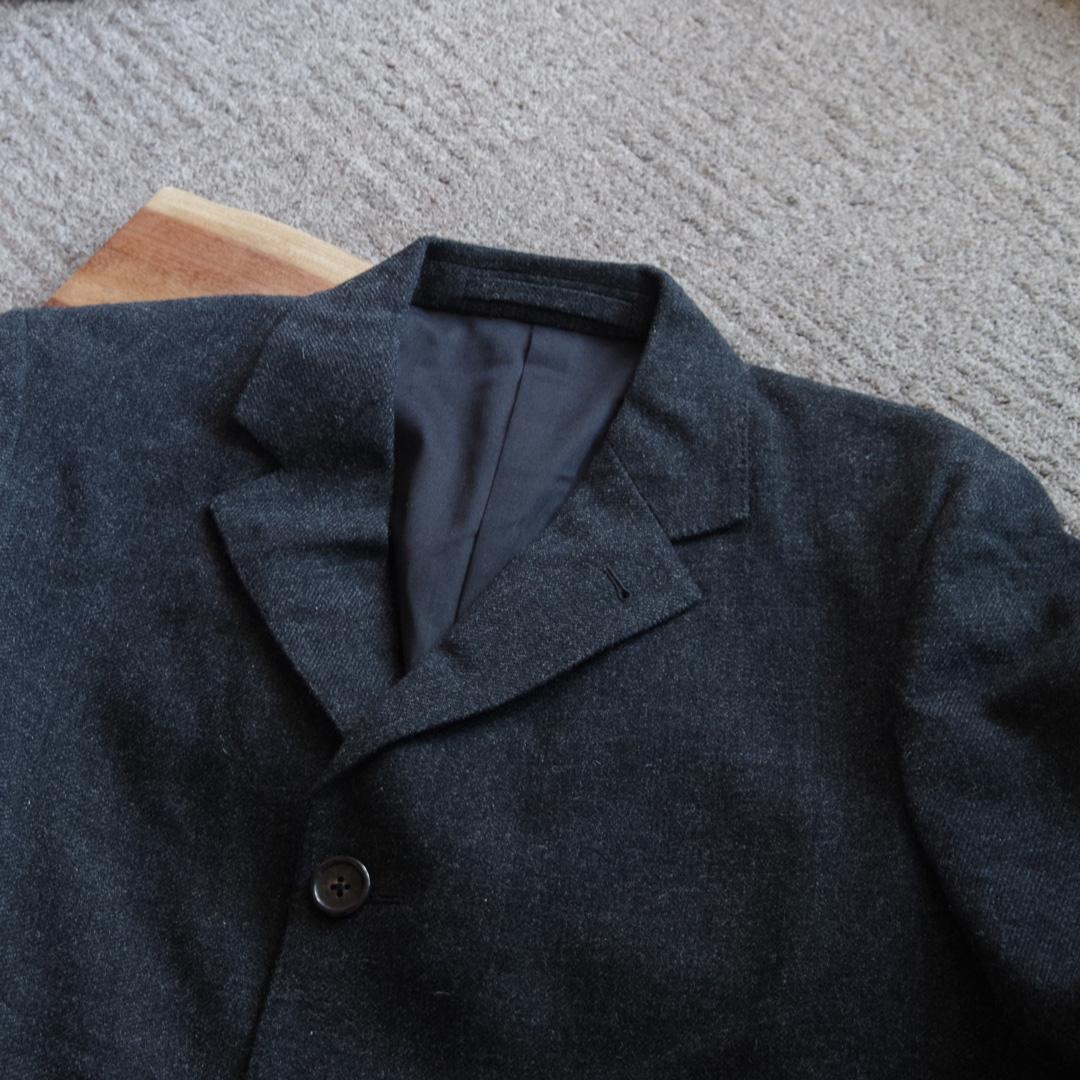 マーガレットハウエル　フォックスブラザーズ　チェスターコート　グレー　L