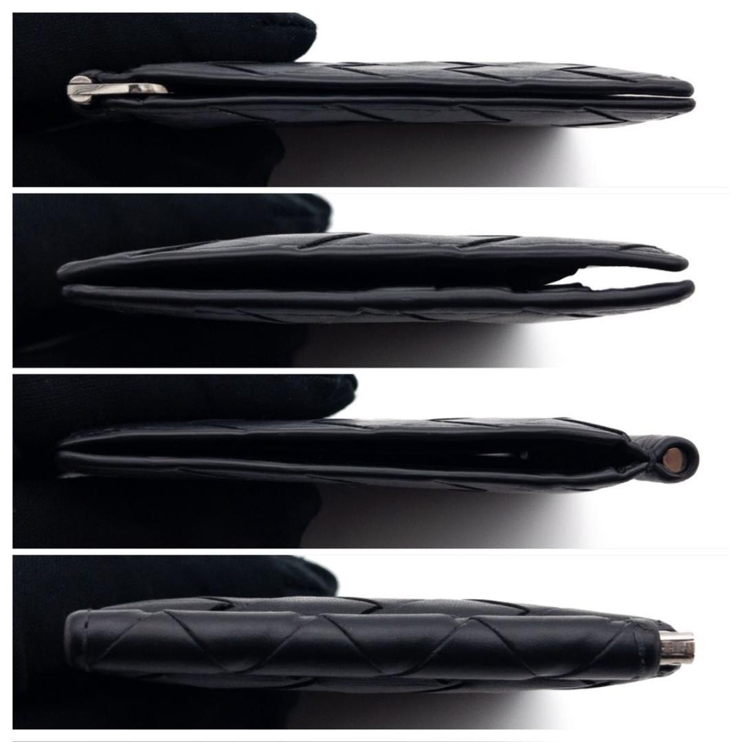 【極美品】ボッテガヴェネタ　マネークリップ　イントレチャート　黒