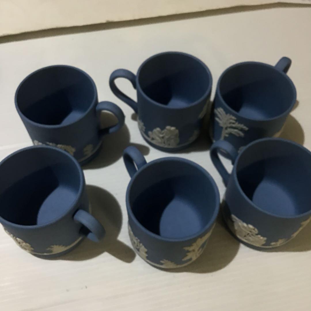 新品同様ウェッジウッド ジャスパー デミタスコーヒーセット ジャスパーウェア