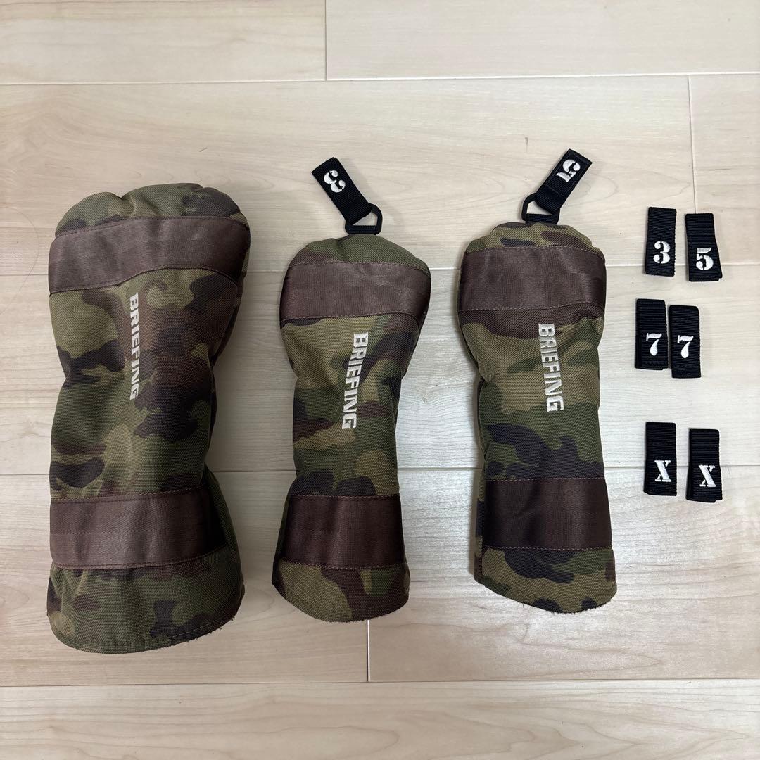 廃盤❗️BRIEFING CR-5 #01 GREEN.CAMO ヘッドカバー付