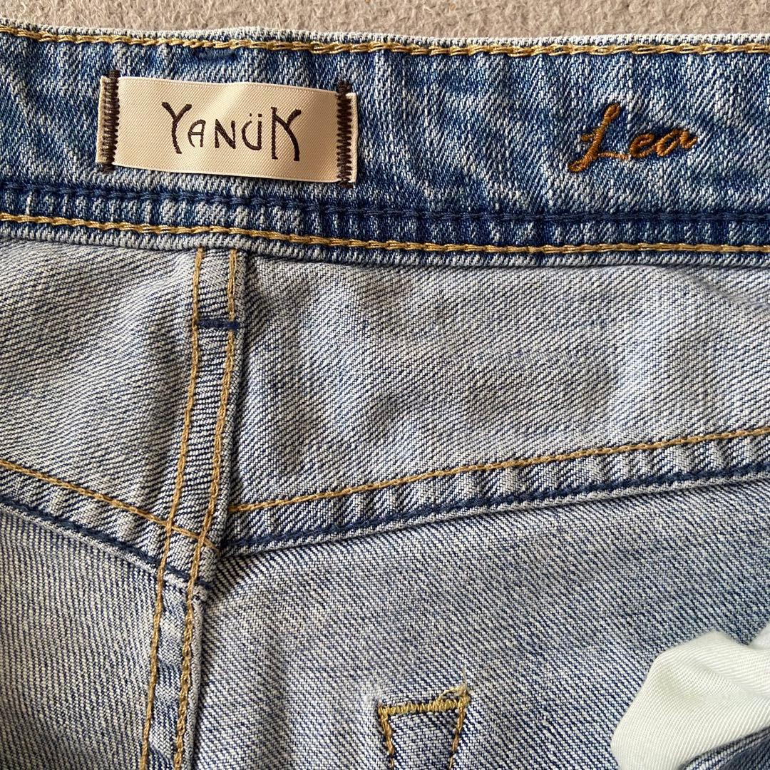 美品　YANUK IENA 別注ヤヌーク ボーイズストレートLEA 25