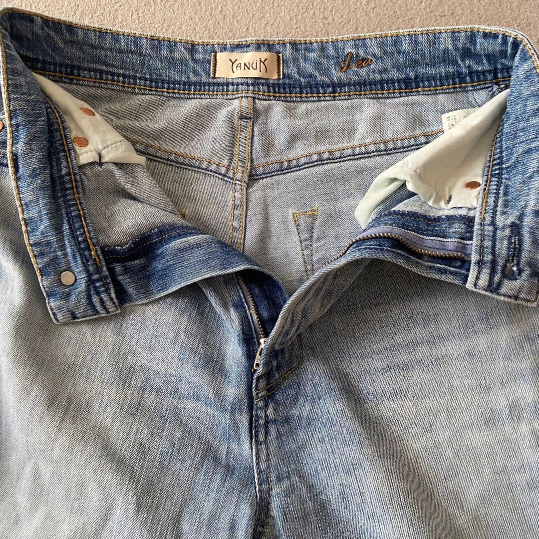 美品　YANUK IENA 別注ヤヌーク ボーイズストレートLEA 25