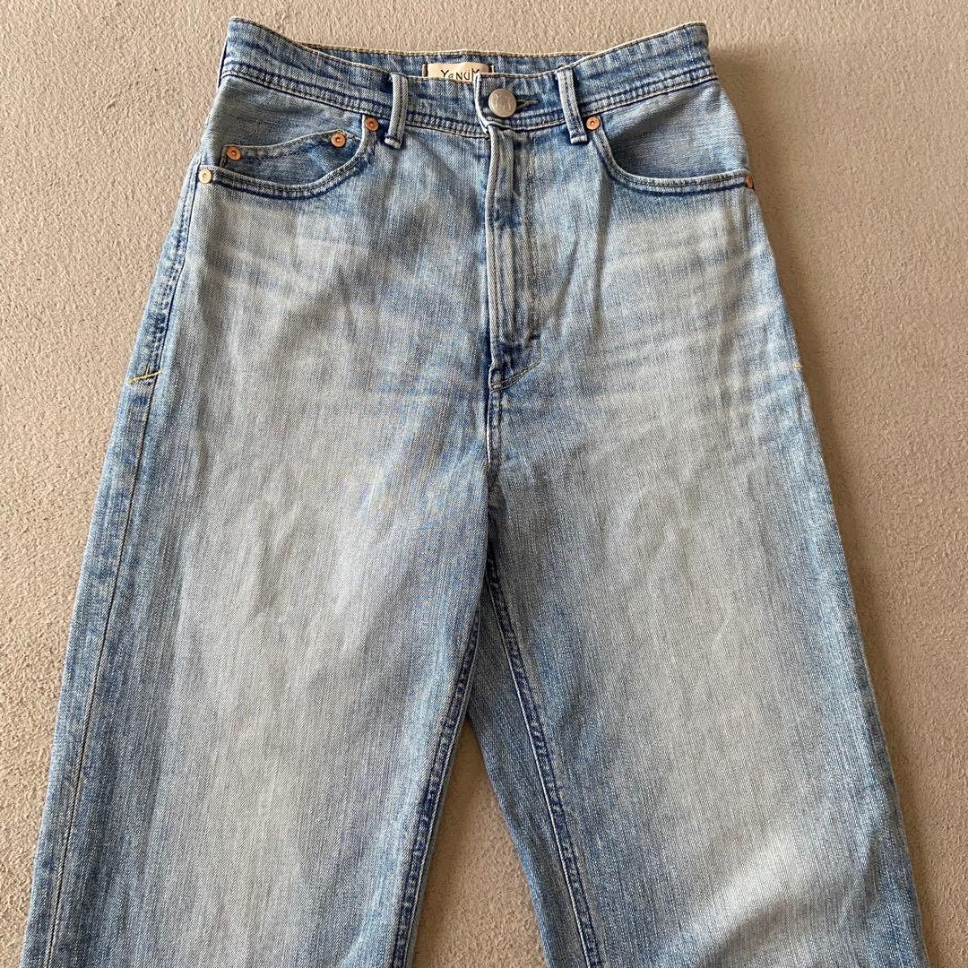 美品　YANUK IENA 別注ヤヌーク ボーイズストレートLEA 25