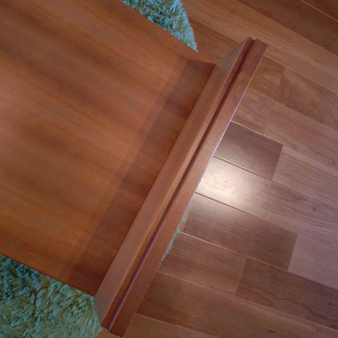 ウニコ　木製　ガラスローテーブル