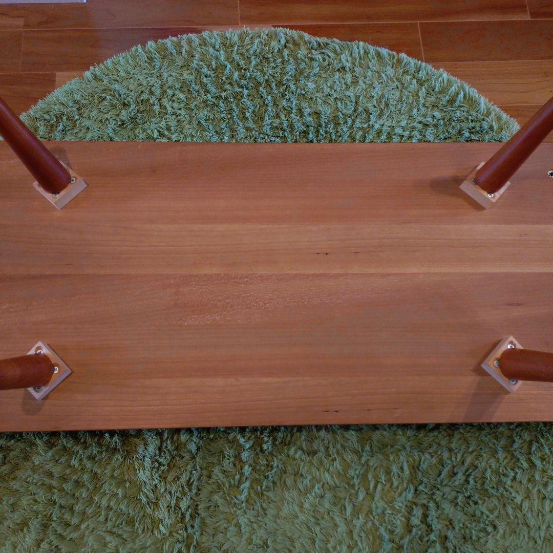 ウニコ　木製　ガラスローテーブル