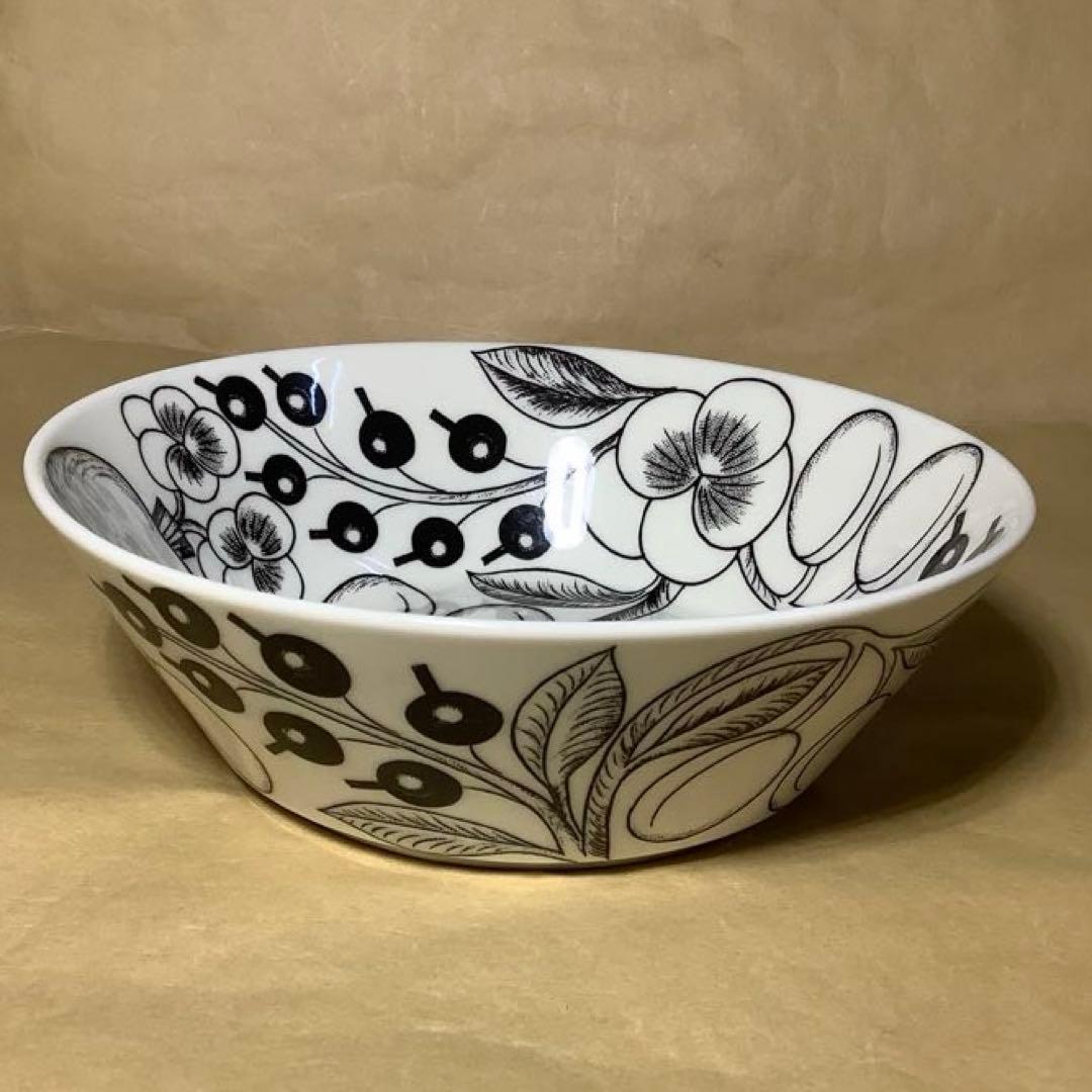 アラビア パラティッシュ ボウル16.5cm(ブラック)×2個(中古品)