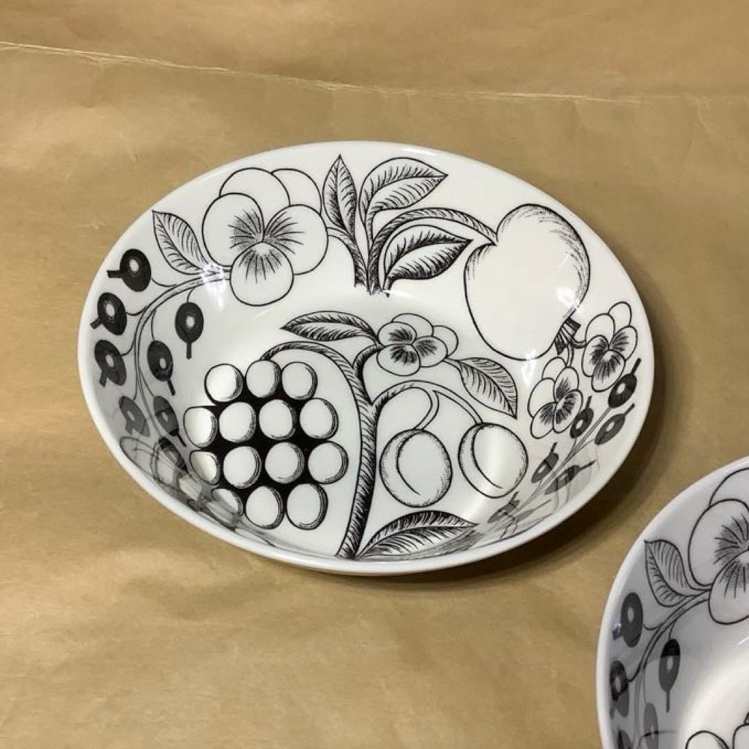 アラビア パラティッシュ ボウル16.5cm(ブラック)×2個(中古品)