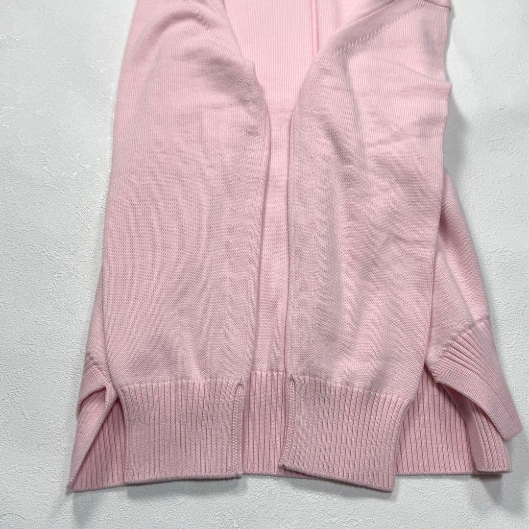 綺麗なカラー Drawer コットン カシミヤ ニット 長袖 ピンク サイズ２